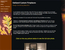 Tablet Screenshot of oaklandfireplaces.com